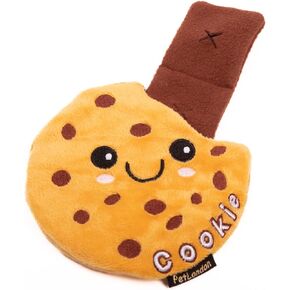 Pet London Nosework Cookie Dog Toy-Hide & Seek for treats, snuffle and encourage foraging for dogs, plush soft toy with crinkle sound