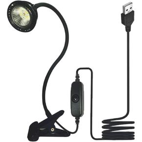 Tortoise Lamp,UVA UVB Basking Light for Reptiles Light Fixture,360°Rotatable Lamp Metal Holder for Turtle Aquarium Tank Lamps,Come with USB Upgraded Plug