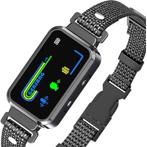 Automatic AI Bark Collar,Dog bark collar with Recordable Voice Commands,Anti bark collar for small medium large dog,Only excessive barking trigger,more humane,IP67 Waterproof