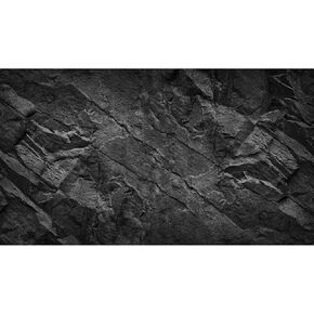 Black Rock Aquarium Background Stone Reptile Habitat Background Rocky Fish Tank Terrarium Background Polyester Black Tanks Decor Vinyl 36x20in
