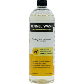 Synbiont Kennel Wash 32 oz Concentrate - Cleaner & Deodorizer for Birds, Cats, Dogs, Rabbits, Chickens - Dog Kennel Deodorizer Alternative - Pet Shampoo