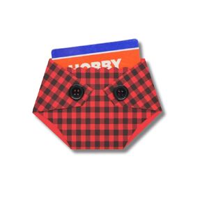 Plaid Diaper Shaped Baby Shower Gift Card Holder - Shower Game Prize or Gift for Diaper Raffle Winner - Lumberjack Shower or Baby Q (1) (4 Black and White Plaid)