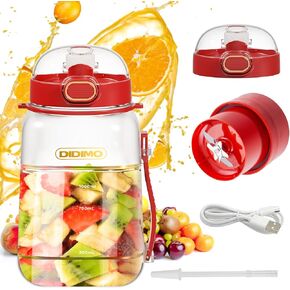 Portable Blender, 33.8oz Large Personal Size Blenders, 60W Personal Blender for Shakes and Smoothies, Rechargeable USB-C Travel Blender with Lid Straw&Strap for Sports, Travel, Gym (Green)