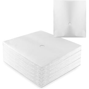 100 Pcs Fryer Filter Paper Envelope Style 18.5 x 20.5 Inch, 1.5 Inch Hole 1 Side Grease Deep Fryer Oil Filter Cooking Oil Filter, Ideal for Commercial Cafes, Hotel, Restaurants, Food Trucks