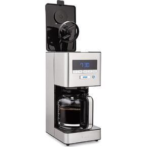 VINCI RDT Elite Spinning Sprayhead Coffee Maker | 12-Cup Programmable Coffee Brewer with Bloom Feature and Rotary Dispersion Technology | Black and Stainless Steel | Auto Shut-Off