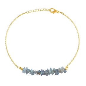 Natural Ethiopian Opal Gemstone Chips Bead Bar Necklace for Women, Crystal Gems Healing Necklace, Chakra Stone Bead Necklace, Yoga Stone Beads Necklace Meditation