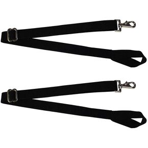 Derby Originals Premium Pair of Removable Universal Elastic Leg Straps for Miniature Horse Blankets - Featuring a Loop End Safety Design and Premium Swivel Snaps