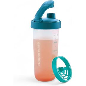 Tupperware Quick Shake Shaker Blender 20 oz Capacity in Teal Blue