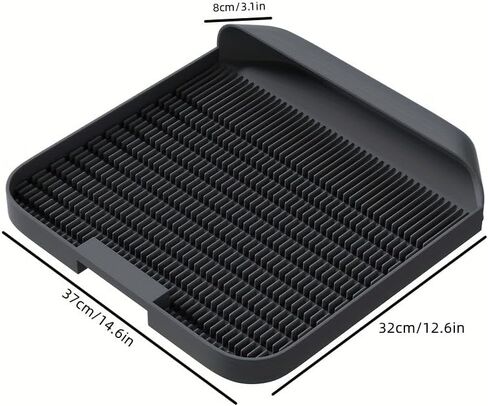 بساط فضلات القطط، قابل للغسل ومضاد للرذاذ، بساط مبطن لصندوق فضلات القطط، وسادة رملية متساقطة مع حافة مرتفعة، بساط مرحاض للقطط الأليفة in Kuwait