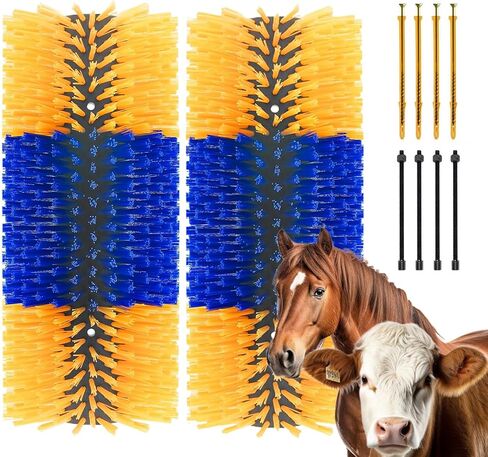 Livestock Scratch Brushes, Horse Cattle Massage Scratcher Brush Kit, Relieve Itching on Back of Livestock Brushes for Horse, Cow, Sheep, Pig in Saudi Arabia