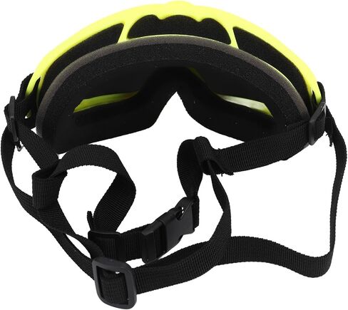 نظارات شمسية كبيرة للكلاب، نظارات للكلاب مقاومة للغبار، خفيفة الوزن للسفر للكلاب (إطار أصفر) in Kuwait