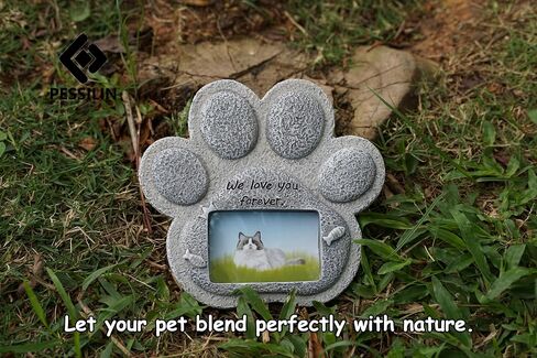 Cat Memorial Stones, Cat Memorial Frame, Cat Memorial Gifts for Loss of Cat, Cat Paw Shaped Pet Grave Markers in Saudi Arabia
