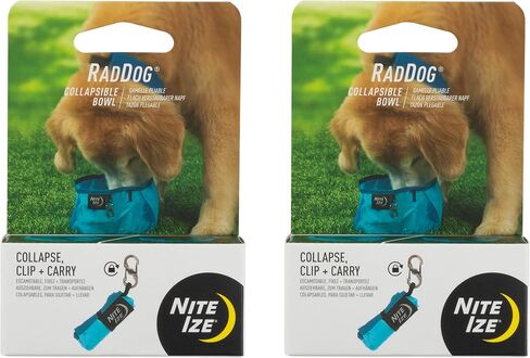 وعاء Nite Ize RadDog القابل للطي - أزرق - عدد 2 (عبوتان) in Saudi Arabia