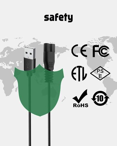 شاحن كليبرز الكلاب من هولدوج، كابل شحن USB 5 فولت لقصات الحلاقة للقطط من هولدوج، خط سلك شحن لقصاقة الكلاب الاحترافية شديدة التحمل مع فرشاة تنظيف، سلك طاقة بطول 3.3 قدم in Saudi Arabia