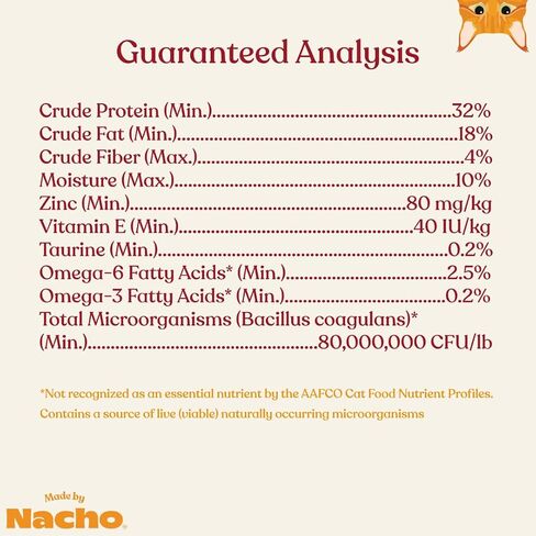Made by Nacho Bone Broth Infused Dry Cat Kibble - Digestive Support, Cage-Free Turkey and Pumpkin - Premium Grain-Friendly Cat Food 4lb Bag, Limited Ingredients in Saudi Arabia
