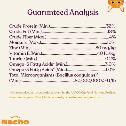 Made by Nacho Bone Broth Infused Dry Cat Kibble - Digestive Support, Cage-Free Turkey and Pumpkin - Premium Grain-Friendly Cat Food 4lb Bag, Limited Ingredients in Saudi Arabia