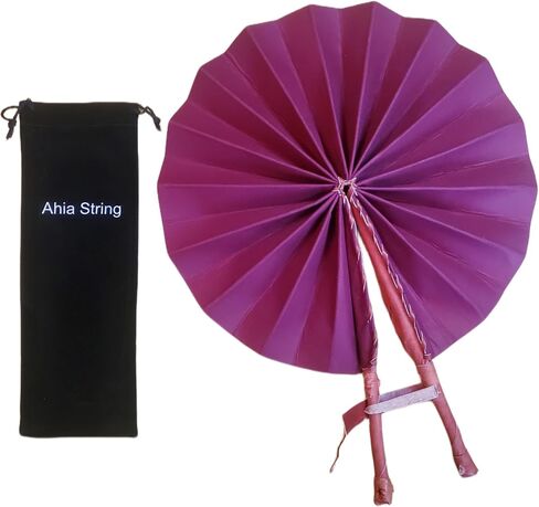 African Folding Fan - Church, TV, and Sports Handheld Fan - Perfect for Summer Breeze (Black) in Saudi Arabia