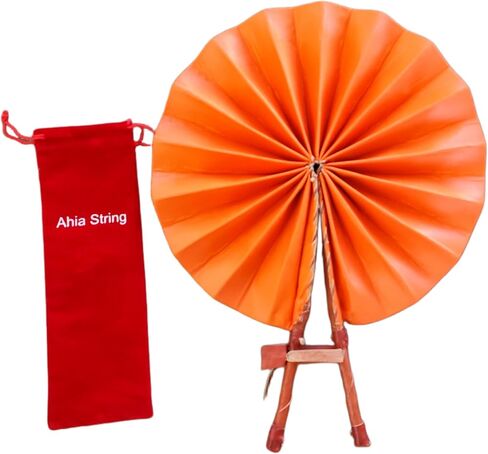 African Folding Fan - Church, TV, and Sports Handheld Fan - Perfect for Summer Breeze (Black) in Saudi Arabia