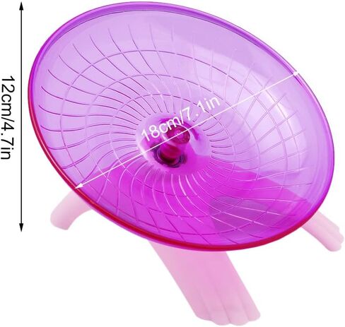 Litewood Hamster Flying Saucer Wheel Silent Running Spinning Wheel Toy for Dwarf Hamster Gerbil Mouse Rat Mice (Pink) in Saudi Arabia
