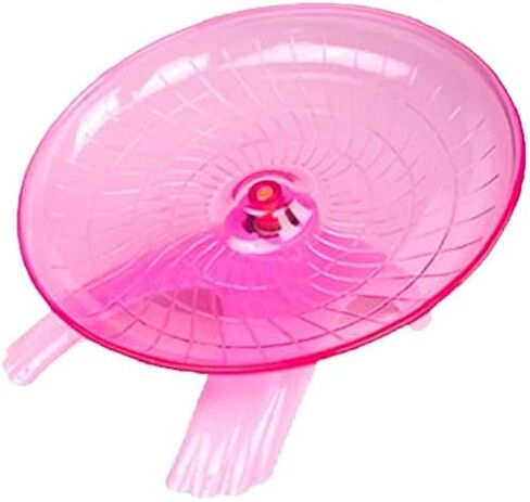 Litewood Hamster Flying Saucer Wheel Silent Running Spinning Wheel Toy for Dwarf Hamster Gerbil Mouse Rat Mice (Pink) in Saudi Arabia