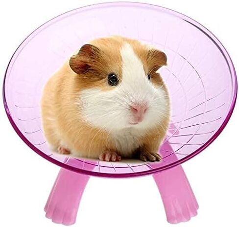 Litewood Hamster Flying Saucer Wheel Silent Running Spinning Wheel Toy for Dwarf Hamster Gerbil Mouse Rat Mice (Pink) in Saudi Arabia