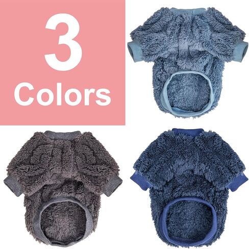 Dog Sweater, 3 Pack, Small, Polyester, Pink, Purple, Rose Red, Warm Clothes for Winter Christmas, Unisex, Small Breeds, Pull On, Classical Style in Saudi Arabia