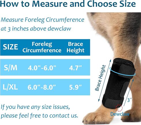 Dog Front Leg Brace, Pair of Dog Leg Brace with Metal Strips, Canine Front Leg Hock Wrap Sleeve for Carpal Support, Protects Wounds Brace Heals and Prevents Injuries and Sprains (L/XL) in Saudi Arabia