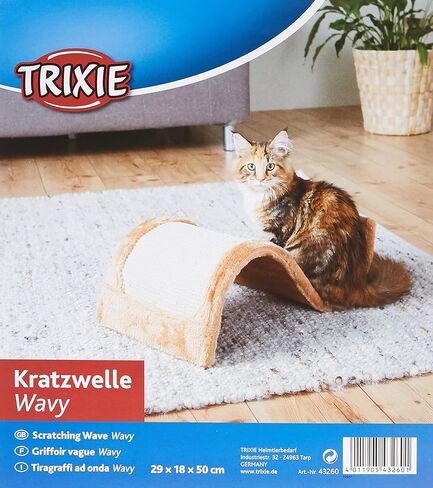 TRIXIE Pet Products Scratching Wave Brown 11.25 x 19.5 x 7 in. in Saudi Arabia