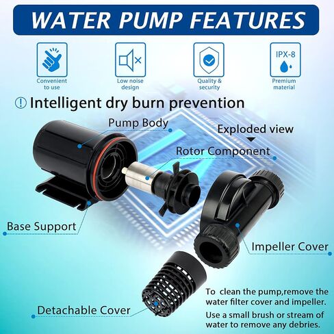 (PB5000,4800GPH) High Flow Submersible Water Pump-Home/Inline Water Pump-Submersible Pump-Water Transfer Pump-Aquarium Pump in Saudi Arabia