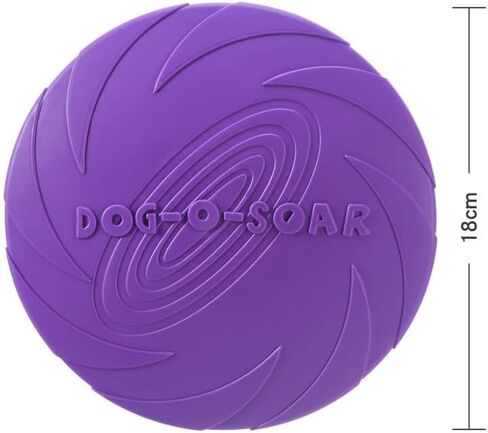 Dog Flying Disc Dog Toy，Durable Dog Toys, Nature Rubber Floating Flying Saucer for Water Pool Beach (Yellow) in Saudi Arabia