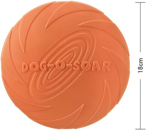 Dog Flying Disc Dog Toy，Durable Dog Toys, Nature Rubber Floating Flying Saucer for Water Pool Beach (Yellow) in Saudi Arabia