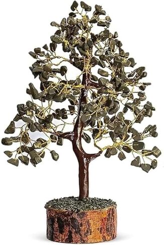 Radiant Pyrite Wealth Bonsai Tree - Crystal Tree of Life for Wealth, Prosperity & Abundance - Positive Energy Healing Crystals - Feng Shui Home Decor Spiritual Gift in Saudi Arabia