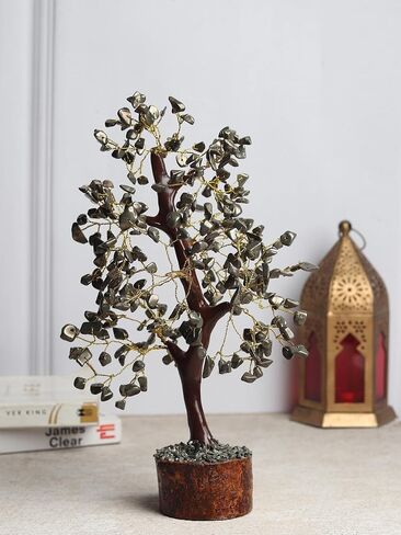 Radiant Pyrite Wealth Bonsai Tree - Crystal Tree of Life for Wealth, Prosperity & Abundance - Positive Energy Healing Crystals - Feng Shui Home Decor Spiritual Gift in Saudi Arabia