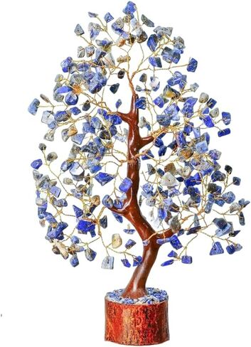 Radiant Pyrite Wealth Bonsai Tree - Crystal Tree of Life for Wealth, Prosperity & Abundance - Positive Energy Healing Crystals - Feng Shui Home Decor Spiritual Gift in Saudi Arabia