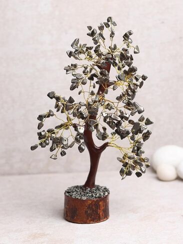 Radiant Pyrite Wealth Bonsai Tree - Crystal Tree of Life for Wealth, Prosperity & Abundance - Positive Energy Healing Crystals - Feng Shui Home Decor Spiritual Gift in Saudi Arabia