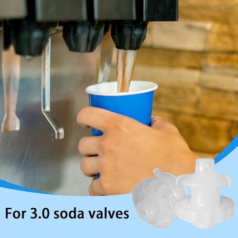 8PCS LEV Soda Coke Valve, 3.0 Diffuser Internal Mixer, Soda Maker Parts Accessories for Soda Coke Machine, Suitable for Cola Machine Replacement Repair Valve Assembly in Kuwait