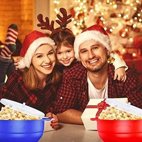 بوبر الفشار، بوبر الفشار في الميكروويف، وعاء قابل للطي في الميكروويف (أحمر) in Kuwait