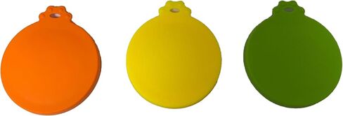 Superior 3 Pack Pet Can Lids, Universal Silicone Covers for Dog & Cat Food, Adapts to All Standard Sizes Cans. (Blue+Green+Orange) in Saudi Arabia