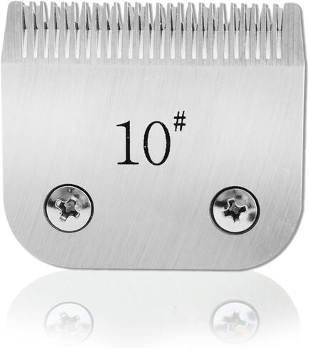 10 شفرات بديلة لقص العناية بالكلاب تناسب Andis AG AGC AGP AGRC AGCL AGR Plus AGRV DBLC MBG SMC، مناسبة لقص الكلاب Oster A-5، مقاس 10 من الفولاذ الكربوني in Kuwait