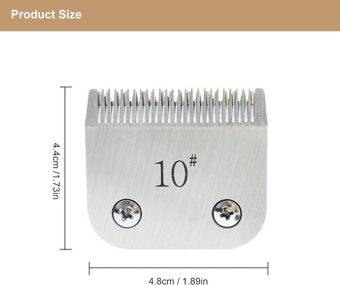 10 شفرات بديلة لقص العناية بالكلاب تناسب Andis AG AGC AGP AGRC AGCL AGR Plus AGRV DBLC MBG SMC، مناسبة لقص الكلاب Oster A-5، مقاس 10 من الفولاذ الكربوني in Kuwait