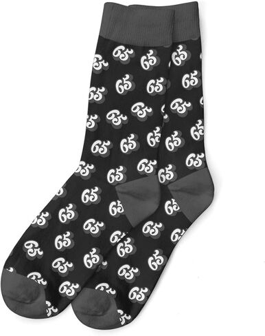 جوارب جديدة هدية عيد الميلاد الخامس والستين للرجال فكرة تذكار لعمر 65 عامًا (مقاس 7-12) in Kuwait