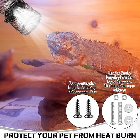 2 Pcs Retractable Reptile Heat Lamp Holder Reptile Anti Scald Lampshade Ceramic Heat Emitter Heating Lamp Shade with Switch for Pet Amphibian Snakes Lizards Turtle Frogs Chicks, Without Bulb in Kuwait