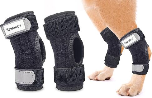 Dog Leg Braces for Rear Legs, Hock Brace for Back Legs with Metal Strips and Safety Reflective Straps for Short Legs, Joint Warps Support for Hind Legs Injuries Sprains Arthritis (XSmall) in Saudi Arabia