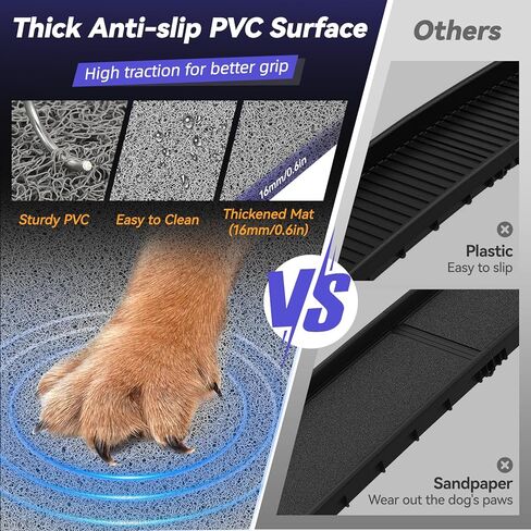 منحدر للكلاب في السيارة، بطول 67 بوصة وعرض 50.8 سم - منحدر محمول للحيوانات الأليفة واسع للغاية للكلاب المتوسطة والكبيرة مع سطح سجادة غير قابل للانزلاق، يصل إلى 250 رطل، منحدر سيارة للكلاب لسيارة الدفع الرباعي/الشاحنة/سرير مرتفع، خطوات الكلب في الهواء الطل in Kuwait