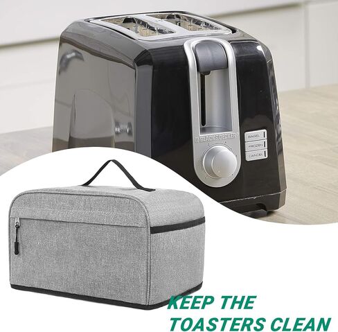 Toaster Cover with Pockets Foldable 2 Slice Toaster Appliance Dust-proof Cover For Kitchen Small Appliance (Only Cover) in Saudi Arabia