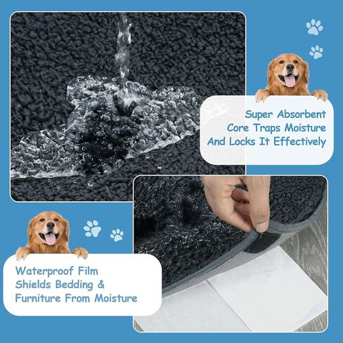 Whelping Pad,Whelping Box Liner Mats Washable and Waterproof with Burrowing Warm Pocket, Extra Absorbent with Waterproof Bottom,Pet Whelping Pad for Training,Whelping,Playpen(50 * 50IN) in Saudi Arabia