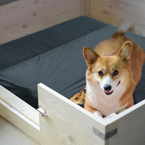 Whelping Pad,Whelping Box Liner Mats Washable and Waterproof with Burrowing Warm Pocket, Extra Absorbent with Waterproof Bottom,Pet Whelping Pad for Training,Whelping,Playpen(50 * 50IN) in Saudi Arabia