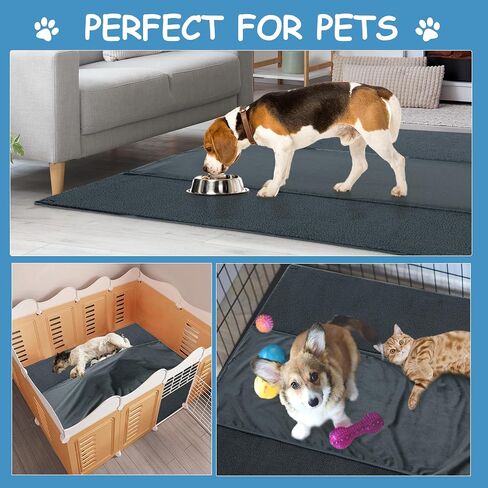 Whelping Pad,Whelping Box Liner Mats Washable and Waterproof with Burrowing Warm Pocket, Extra Absorbent with Waterproof Bottom,Pet Whelping Pad for Training,Whelping,Playpen(50 * 50IN) in Saudi Arabia