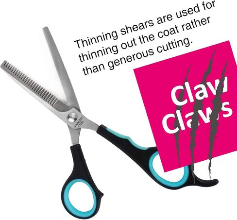 7 inch Thinning Scissors with 26-Teeth Stainless Steel Blades and Wave Style Handle for for Home Hair Cutting Shears in Kuwait