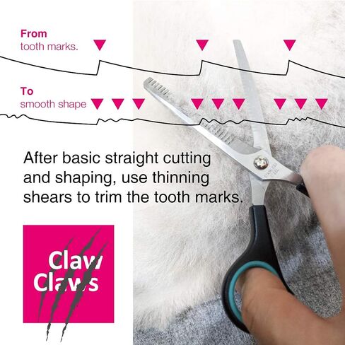 7 inch Thinning Scissors with 26-Teeth Stainless Steel Blades and Wave Style Handle for for Home Hair Cutting Shears in Kuwait